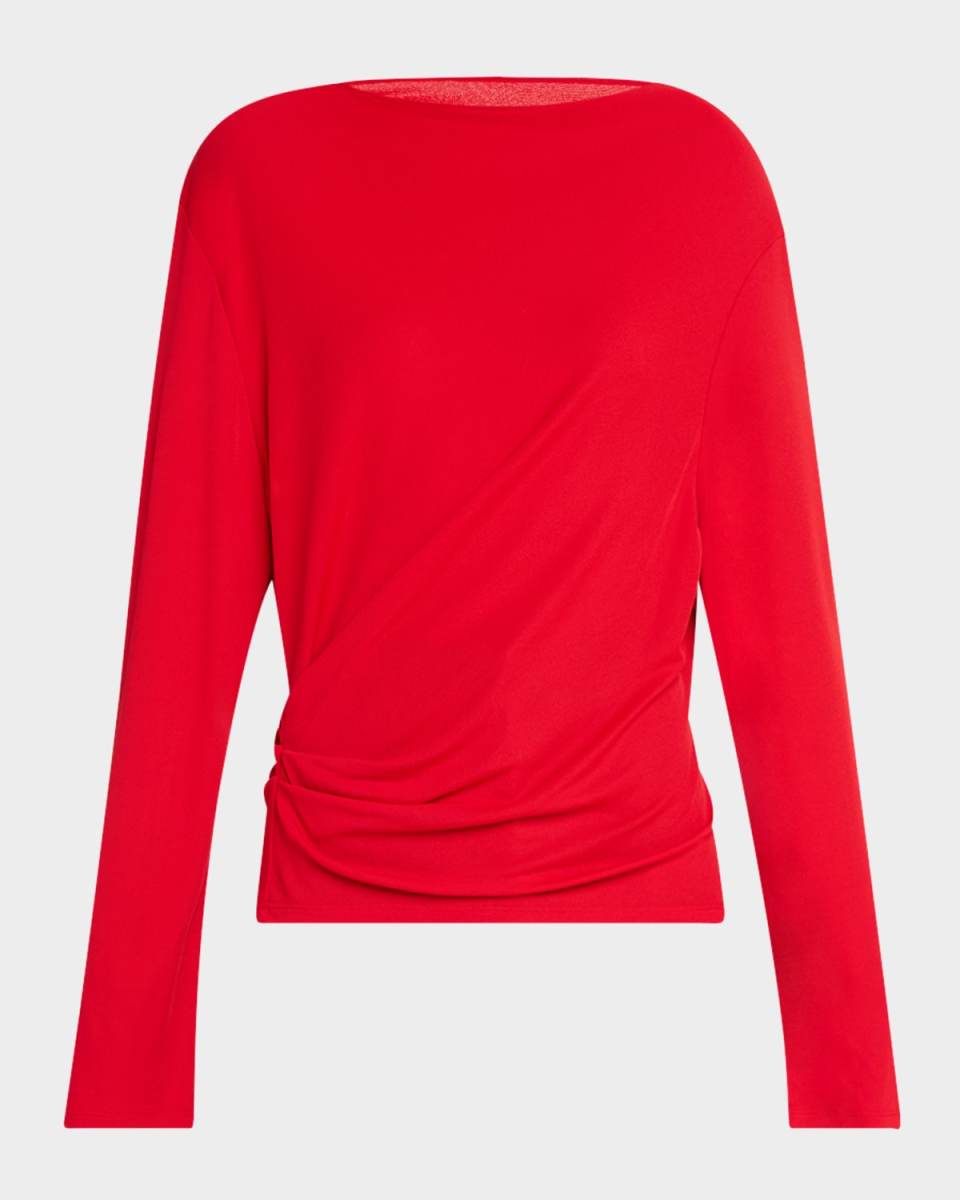 The Croisière Draped Backless Top